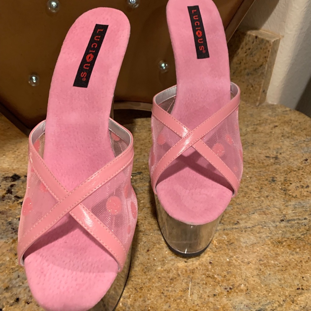 New Pink  Lucious Heels Size 11